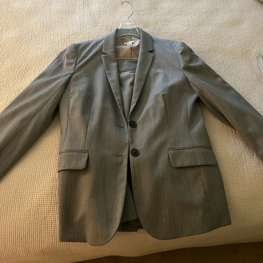 J Crew women’s grey suit